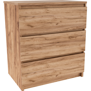 Komoda do salonu 3 szuflady Dąb Craft